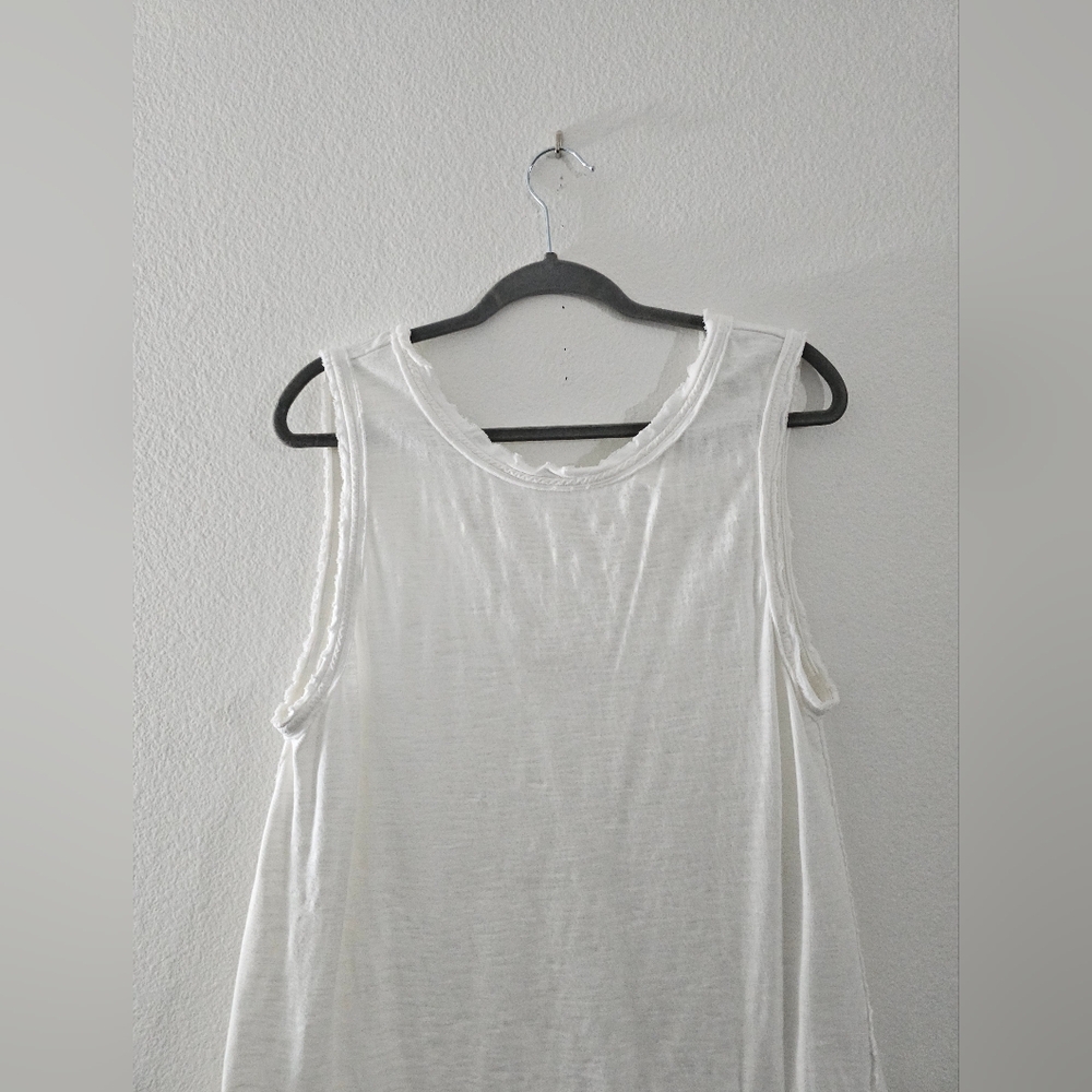 We The Free White Sleeveless Tiered Tank Top - Picture 5 of 13